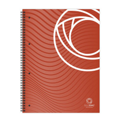 Spirálfüzet A4, 80lap, perforált lyukasztott Bluering® kockás Spirálfüzet Bluering