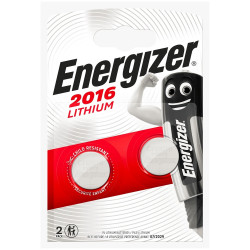 Elem gombelem CR2016 lítium 2 db/csomag, Energizer Elem, akkumulátor, töltő Energizer