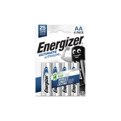 Elem AA ceruza LR06 Ultimate Lítium 4 db/csomag, Energizer Elem, akkumulátor, töltő Energizer