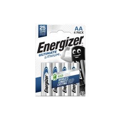 Elem AA ceruza LR06 Ultimate Lítium 4 db/csomag, Energizer Elem, akkumulátor, töltő Energizer