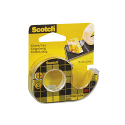 Ragasztószalag kétoldalas, 12mmx6,3m 3M Scotch 136D víztiszta Ragasztószalag kétoldalas 3M