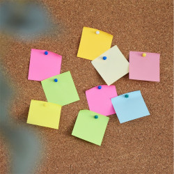 Jegyzettömb öntapadó, 76x76mm, 320lap, kocka Bluering® sárga Öntapadó jegyzettömb Bluering