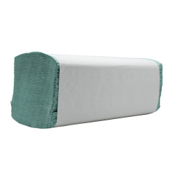 Kéztörlő 1 rétegű V hajtogatású 250 lap/csomag lapméret: 21 x 25 cm Bluering® zöld Papírtörlők Bluering