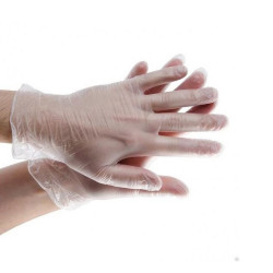 Gumikesztyű vinil púdermentes M 100 db/doboz átlátszó Gumikesztyű Egyéb
