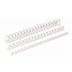 Spirál műanyag, 8mm, 21-40lap, 100 db/doboz, Fellowes® fehér Kötészeti kellék Fellowes