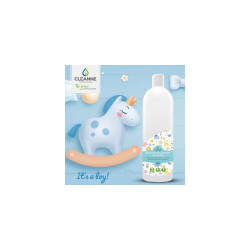 Mosógél 1 liter (20 mosás) fehér és színes ruhákhoz Cleanne_Baba-Mama Its a boy Öblítők Cleanne