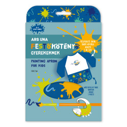 Festőkötény fiús Ars Una kék Iskolai ecset és kelléke Ars Una