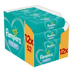 Nedves törlőkendő 12 x 52 lap/doboz Pampers Fresh Clean Nedves törlőkendők Egyéb