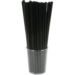 Szívószál PLA 500 db/csomag fekete Asztali kiegészítők, kellékek Egyéb