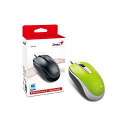 Egér optikai vezetékes DX-120 Genius zöld Egér, mutatóeszköz Genius