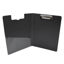 Felírótábla fedeles extra merev A4, PP Bluering® fekete Felírótábla Bluering