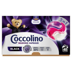 Mosókapszula 40 db/doboz Coccolino 3in1 Black Mosószerek Coccolino