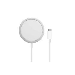 Töltő asztali APPLE (Type-C, wireless, gyorstöltő, 100cm, textil, MX2H2ZM/A utód, APPLE Watch töltő) fehér Telefontöltő, kábel Apple