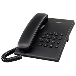 Telefonkészülék PANASONIC KX-TS500HGB (vezetékes) fekete Fax - telefon Panasonic