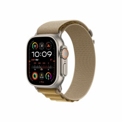 Okosóra APPLE Watch Ultra2 v2 Cellular 49mm Natural titanium Case with Tan Alpine Loop - Large Okosóra Apple