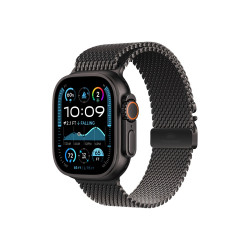 Okosóra APPLE Watch Ultra2 v2 Cellular 49mm Black titanium Case with Black titanium Milanese Loop - S Okosóra Apple
