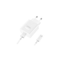 Töltő hálózati HUAWEI USB aljzat (22.5W, gyorstöltő + Type-C kábel) fehér Telefontöltő, kábel Huawei