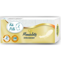 Papírzsebkendő 3 rétegű 100 db/csomag Kék Pille mandulatej Papírzsebkendők Egyéb