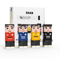 Radír, focisták, 20 db/display Silka Radír Silka