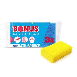Fürdőszivacs 3 db/csomag Bonus B057 Szivacsok, kendők, súrolók Bonus