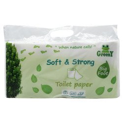 Toalettpapír 3 rétegű kistekercses 100% cellulóz 8 tekercs/csomag Soft & Strong_Greeny Toalettpapírok Greeny
