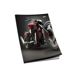 Füzet A4, 40lap, sima 80g. Connect Matt + UV lakk borító, Iskolai füzet Connect