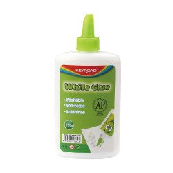 Ragasztó, folyékony 250 g, Keyroad fehér Ragasztó folyékony Keyroad