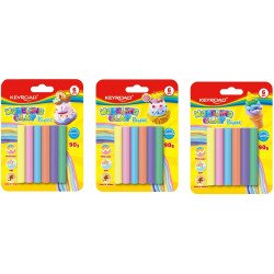 Gyurmakészlet 90 g 6 db/bliszter Keyroad Pastel pasztell színek Gyurma és kelléke Keyroad