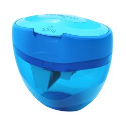 Hegyező 3 lyukú tartályos, fedeles 12 db/display Keyroad Tris vegyes színek Hegyező Keyroad