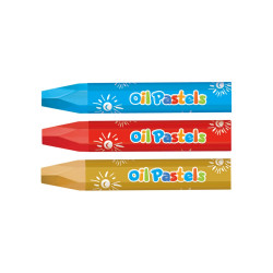 Kréta olajpasztell, 74 x 10 mm, 24 db/doboz, Keyroad Kréta Keyroad