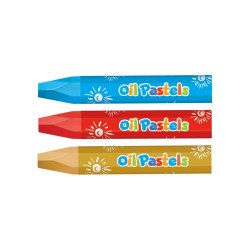 Kréta olajpasztell, 74 x 10 mm, 24 db/doboz, Keyroad Kréta Keyroad