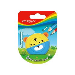 Hegyező, 2 lyukú, 1 db/bliszter, Keyroad Speedy Snail, vegyes színek Hegyező Keyroad