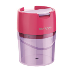 Hegyező 2 lyukú tartályos, fedeles, fém belsővel Keyroad Robby vegyes színek Hegyező Keyroad