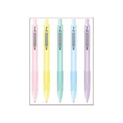 Golyóstoll 1 mm, rózsaszín tolltest, Zebra Z-Grip Pastel, írásszín kék Golyóstoll Zebra