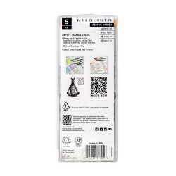 Szövegkiemelő készlet, 1,4/4 mm, kétvégű, Zebra Mildliner Highlighter Gentle, 5 különböző szín Szövegkiemelő Zebra