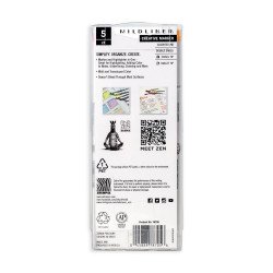 Szövegkiemelő készlet, 1,4/4 mm, kétvégű, Zebra Mildliner Highlighter Gentle, 5 különböző szín Szövegkiemelő Zebra