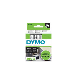 Feliratozógép szalag Dymo D1 S0720680/40913 9mmx7m, ORIGINAL, fekete/fehér Nyomtató és feliratozó gép, kellékek Dymo