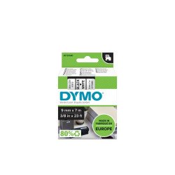 Feliratozógép szalag Dymo D1 S0720680/40913 9mmx7m, ORIGINAL, fekete/fehér Nyomtató és feliratozó gép, kellékek Dymo