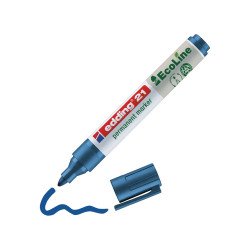 Alkoholos marker 1,5-3mm, Edding 21 EcoLine kék Permanent marker EDDING
