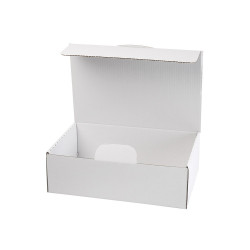 Irattári doboz A4, 375x250x115mm, mindkét oldalán fehér Bluering® Archiválás Bluering