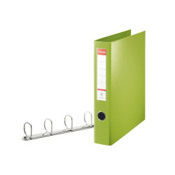 Gyűrűskönyv A4, Maxi 6cm, 4 gyűrű, D alakú, PP Esselte Jumbo Vivida zöld Gyűrűskönyv Esselte