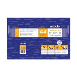 Tankönyvborító, A4, 10ív/csomag, öntapadós, sima, Nebulo Füzet, könyv borító Nebulo