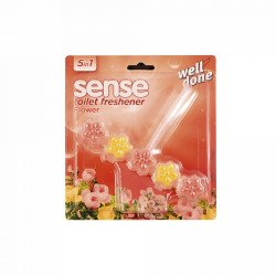 WC illatosító 50 g 5 in 1 Flower Sense Toalett tisztító, WC illatosító Well Done