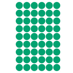 Etikett címke, o12mm, jelölésre, 54 címke/ív, 5 ív/doboz, Avery zöld Etikett - címke Avery
