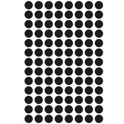 Etikett címke, o8mm, jelölésre, 104 címke/ív, 4 ív/doboz, Avery fekete Etikett - címke Avery