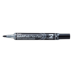 Táblamarker 1-5mm, hajlékony hegyű Pentel Maxiflo Flex Feel fekete Táblamarker Pentel