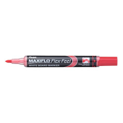 Táblamarker 1-5mm, hajlékony hegyű Pentel Maxiflo Flex Feel piros Táblamarker Pentel