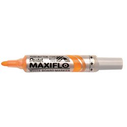 Táblamarker 2,5mm, kerek hegyű, Pentel Maxiflo citromsárga Táblamarker Pentel