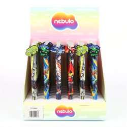 Zseléstoll radírozható, járművek, 36 db/display Nebulo Zselés toll Nebulo