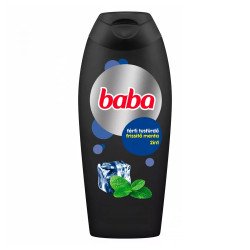 Tusfürdő 400 ml férfi Baba Menta Sampon, tusfürdő, testápoló, hintőpor Baba